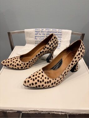 Vintage John Fluevog Cheetah print heels